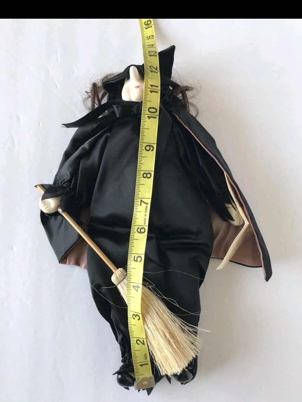Whimsical Handcrafted Witch Halloween Decor by Victoria Impex Porcelain Face